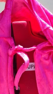 oversized pink Crushed Velvet hooded cloak with sleeves. more colours ok - Picture 1 of 1