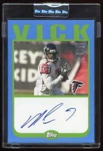 Topps Michael Vick 2004 edición Signature azul automático/50 #A-MV ¡sellado de fábrica! - Imagen 1 de 2