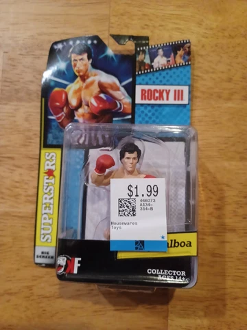 Rocky III Rocky Balboa Figure USA Trunks Kasual Friday Big Screen Superstars Cover