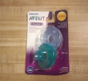 Philips Avent Baby Unisex 0-3 Months BPA Free Soothie 2 pack Pacifiers