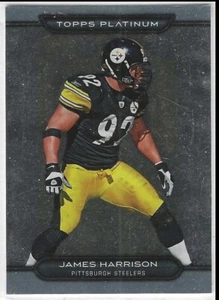 2010 Topps Platinum #84 James Harrison Pittsburgh Steelers Kent State - Foto 1 di 1
