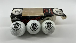 Vintage The Slick Willie President Bill Clinton Golf Ball 1 Sleeve 3 Balls White - Picture 1 of 5