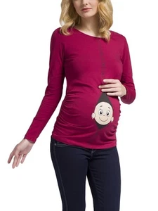 Witzige Umstandsmode T-Shirt Sweatshirt Schwangerschaft Geschenk Baby Hemd MMC - Bild 1 von 6