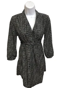 Liz Lange Maternity Black White Striped Shirt Top Size XS 3/4 Sleeve (E1) - Picture 1 of 4