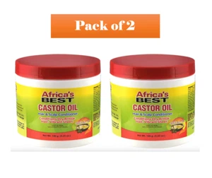 Africa's Best Castor Oil Hair & Scalp Conditioner Vibrant sheen 5.25 oz X 2 - Picture 1 of 2