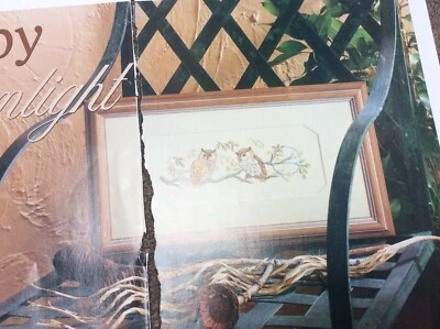 Zweigart Pair of Owls by Moonlight Designs Cross stitch chart Only /921 - Image 1 of 2