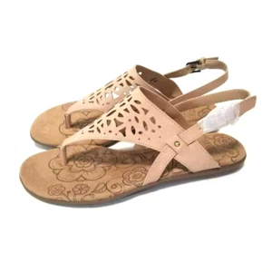 MOOTSIES TOOTSIES SANDALS 6.5M CINDA COLOR: NATURAL Geometric Cutout NEW - Picture 1 of 4