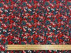 Floral Cotton Poplin Fabric Premium Light Dressmaking Craft Material 140cm Wide