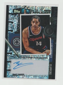 2025 Topps-Yanic Konan Niederhauser Nuevo Solicitante Autógrafo 03/10-Clippers - Imagen 1 de 1