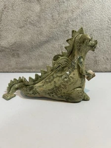 Vintage 1992 Olde England Ceramics Dragon Figurine by F. Spice – Signed – Handma - Picture 1 of 9