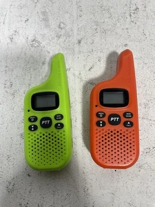 Midland X-TALKER T20 Pair Walkie Talkie Green Orange Tested - Picture 1 of 12