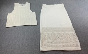 Rachel Zoe 2 Piece Set Womens M Knit Top Maxi Skirt Boho Beach Outfit Beach Boho - Picture 1 of 16