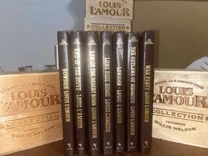 KURZGESCHICHTE 7 Bücher Lot Louis L'Amour Kunstleder WIE NEU Vatertag Special - Bild 1 von 22