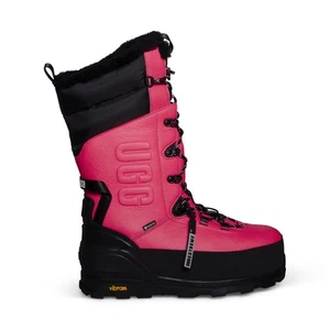 BOTA UGG SHASTA ALTA ROSA BRILLANTE CUERO LANA TODO GÉNERO BOTAS TALLA US M12/W13 NUEVAS - Imagen 1 de 5