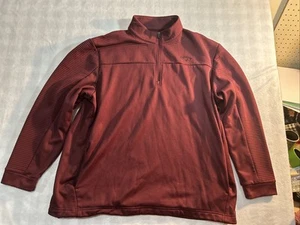 Callaway 1/4 Zip Pullover Fleece Sweatshirt Jacket Mens 2XL Burgundy XXL - Picture 1 of 10