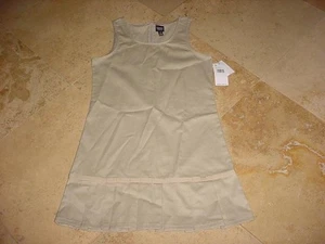 NWT FRENCH TOAST PLEATED BOTTOM BOW UNIFORM JUMPER DRESS BLUE OR BEIGE SZ 14 - Picture 1 of 4