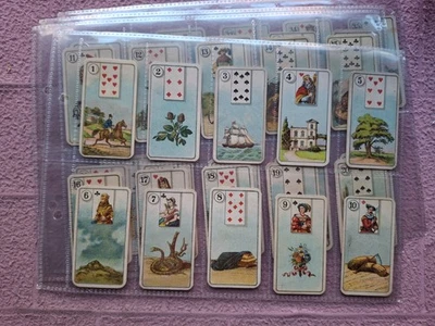 COMPLETE SET - CARERRAS - FORTUNE TELLING  PLAYING CARD INSET  GD a few FR - Image 1 of 4