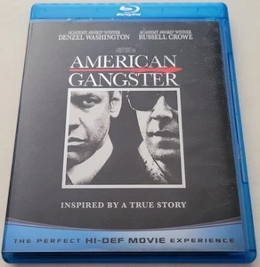 American Gangster (Blu-ray, 2007, 1-Disc) Crime Drama Denzel Washington VG Cond! - Picture 1 of 4