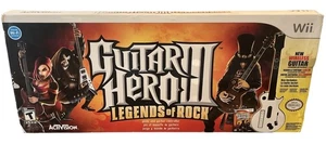 Guitar Hero 3 Legends of Rock Nintendo Wii, Game & Guitar, Complete, Boxed - Picture 1 of 11