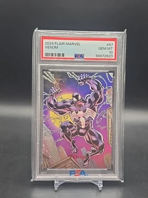 2024 Upper Deck Flair Marvel Venom #67 PSA 10 gemas como nuevo Foto 1 de 2
