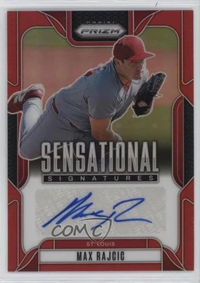 2025 Panini Prizm Sensational Signatures Red Prizm /99 Max Rajcic #SS-MR Auto - Image 1 of 2