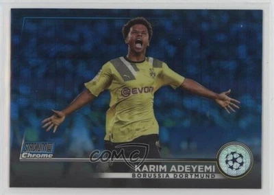 2022-23 Stadium Club Chrome UEFA Competitions Blue Prism Refractor Karim Adeyemi - Image 1 of 2