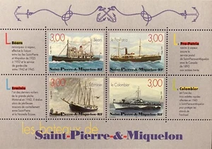 ST PIERRE & MIQUELON SHIPS STAMPS SHEET 1999 MNH SAILING SHIP BOAT SEA VESSEL - Picture 1 of 1