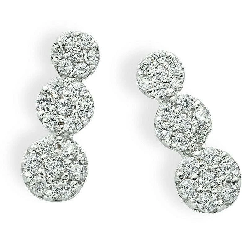 AMBROSIA  ORECCHINI ORO BIANCO 18K  REFERENZA AOZ 350 - Immagine 1 di 1