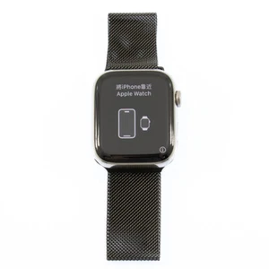 Apple Watch Series 8 GPS+Cel 45MM Stainl Case Milanese Loop - Graph - MNKW3LL/A - Picture 1 of 6