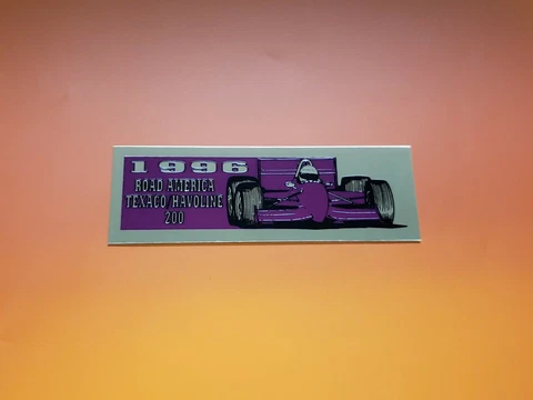 Road America Dash Plaque 1996 Texaco Havoline 200 CART Indy Car Weekend Cover