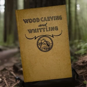 1940 Wood Carving & Whittling by Popular Science Hardcover & Illustration Book - Picture 1 of 12