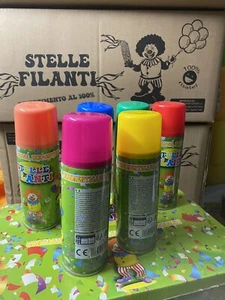 24 Bombolette Spray Stelle Filanti Colorate Party per Carnevale COLORI ASSORTITI - Foto 1 di 3