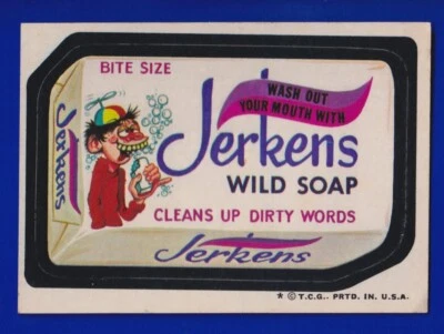 JERKENS 1974 TOPPS WACKY PACKAGES series 6 VG-EX - Image 1 of 2