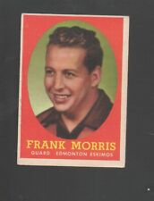 1958 Topps CFL Canadian Football Card #7 Frank Morris-Edmonton Eskimos Ex Card