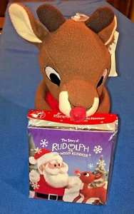 Rudolph the Red Nosed Reindeer Plush, Blanket, Book Dan Dee New With Tags - Picture 1 of 9