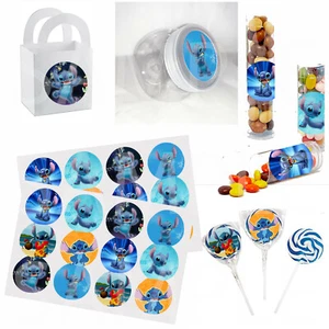 Nur Stitch Aufkleber 24 Stck. Zum Selbermachen 1,67" Etikett Platz auf Party Gefälligkeiten Geschenke Lutscher - Bild 1 von 2