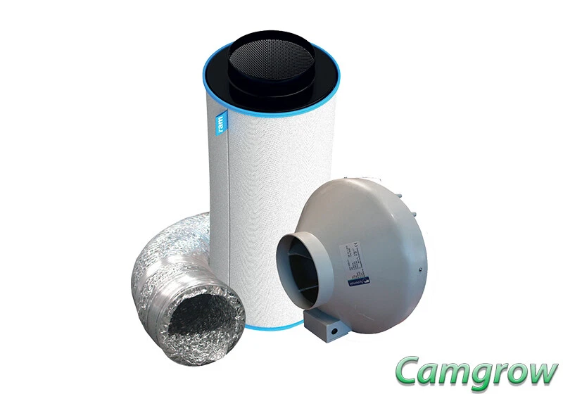 RAM Carbon Filter Kit - RVK  Fan 6" & RAM  6" 150mm Filter & 5m Silver Ducting - Image 1 of 1