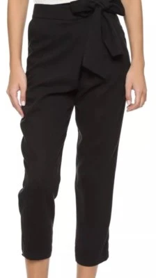 Ella Moss 领带黑色裤子 8 码 $168 — 第 1/4 张图片