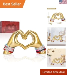 Art Deco Heart Hand Statue - Stunning Tabletop Decoration for Gifts & Home - Picture 1 of 9