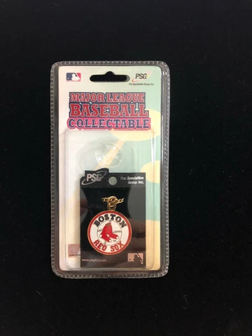 Boston Red Sox Chain Necklace Metal Logo MLB Licensed Jewelry New Factory Seal Cover