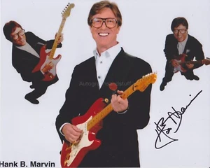 Hank Marvin Hand Signed 8x10 Photo, Autograph Guitar The Shadows Cliff Richard K - Picture 1 of 2
