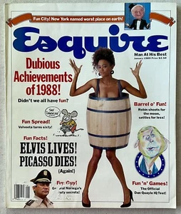ESQUIRE Magazine VTG Issue - Jan 1989 Robin Givens • Dubious Achievements of ‘88 - Picture 1 of 7