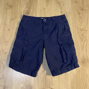 Desigual Cargo Shorts Men's Size 28 Navy Blue - Picture 1 of 5