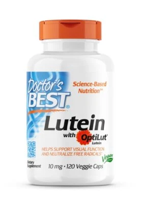 Doctor's Best, Lutein from Optilut, 10mg, 120 Veg. Kapseln - Blitzversand