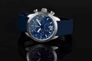 NEW! ARAGON Swiss Chronograph Mens Quartz Watch 44mm BLUE Mult-Function Dial - Picture 1 of 9