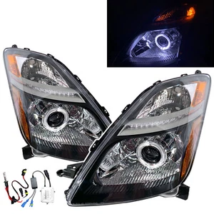 PRIUS XW20 MK2 06-09 Guide LED Angel-Eye Headlight Black for TOYOTA RHD - Picture 1 of 8