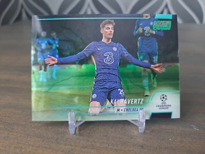 2021-22 Topps Stadium Kai Havertz #29 AQUA GREEN ELECTRIC REFRACTOR /199 Chelsea - Image 1 of 2