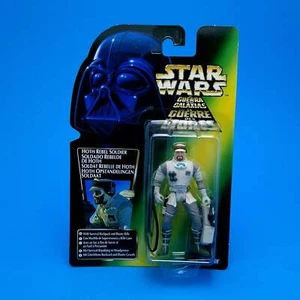 STAR WARS POTF ☆ HOTH REBEL SOLDIER Figure MOC Carded Kenner Power of the Force - Picture 1 of 3