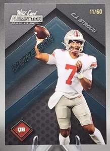 CJ Stroud/60 2021 Wild Card Alumination PRC Rookie Rising Son Houston Texans SP - Imagen 1 de 2