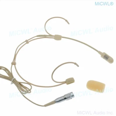 Pro Cardioid Headset Microphone for Audio-Technica Wireless System Hirose 4Pin - Image 1 of 4